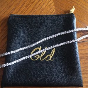 GLD 2 Piece Round Cut Tennis Bracelets.